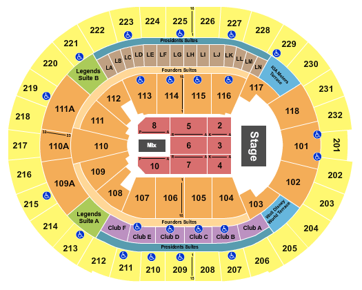 Kia Center Journey Seating Chart